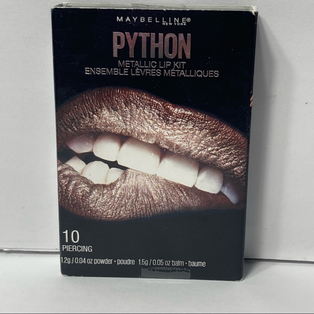Maybelline Python Metallic Lip Kit Piercing Silver